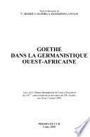 Goethe dans la germanistique ouest-africaine