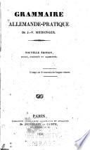 Grammaire allemande-pratique de J.-V. Meidinger