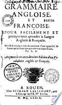 Grammaire angloise et françoise