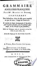 Grammaire angloise-françoise