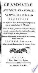 Grammaire angloise-françoise