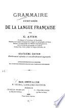 Grammaire comparée de la langue française