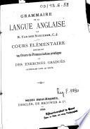Grammaire de la langue anglaise