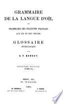 Grammaire de la langue d'oïl