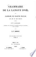 Grammaire de la langue d'oil