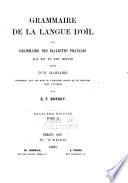 Grammaire de la langue d'oïl