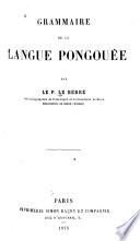 Grammaire de la langue pongouée