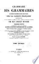 Grammaire des grammaires