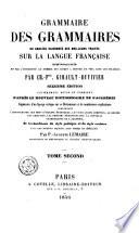 Grammaire des grammaires ou Analyse raisonnée des meilleurs traités sur la langue française