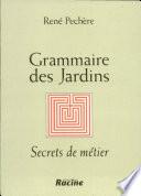 Grammaire des jardins