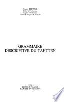 Grammaire descriptive du tahitien