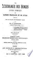 Grammaire élémentaire lexicologique