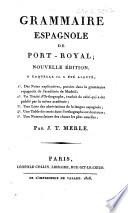 Grammaire espagnole de Port-Royal