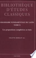 Grammaire fondamentale du latin