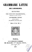 Grammaire latine de Lhomond