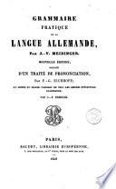 Grammaire pratique de la langue allemande