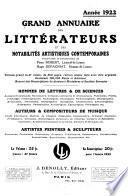 Grand annuaire des littérateurs et des notabilités artistiques contemporaines ...