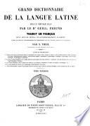 Grand dictionnaire de la langue latine