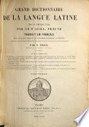 Grand dictionnaire de la langue latine