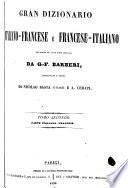 Grand dictionnaire français-italien et italien-français: Parte italiana-francese