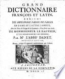 Grand dictionnaire françois et latin