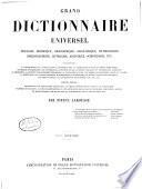 Grand dictionnaire universel du 19. siècle français, historique, géographique, mythologique, bibliographique, litteraire, artistique, scientifique, etc., etc