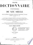 Grand dictionnaire universel du XIXe siècle (16 vol., manque le vol. 8)