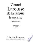 Grand Larousse de la langue française