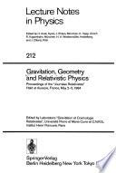 Gravitation, Geometry, and Relativistic Physics
