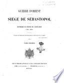 Guerre d'orient siége de Sébastopol