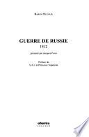 Guerre de Russie, 1812