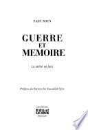 Guerre et memoire