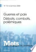 Guerres et paix