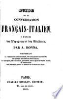 Guide de la conversation Français-Italien