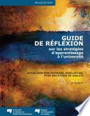 Guide de réflexion sur les stratégies d'apprentissage à l'université