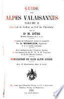 Guide des Alpes valaisannes ...