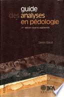 Guide des analyses en pédologie