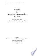 Guide des Archives communales d'Ussel