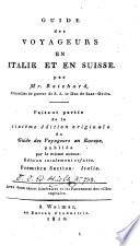 Guide des voyageurs en Italie et en Suisse