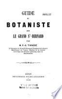 Guide du botaniste sur le Grand Saint-Bernard