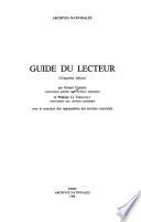 Guide du lecteur