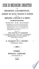 Guide du mécanicien conducteur de machines locomotives: terminé par des calculs et tableaux