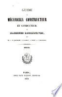 Guide du mécanicien constructeur et conducteur de machines locomotives