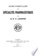 Guide-formulaire des spécialités pharmaceutiques