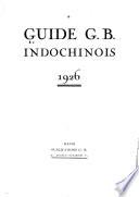 Guide G.B. Indochinois, 1926