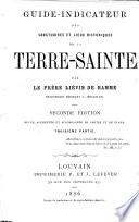 Guide-indicateur des sanctuaires et lieux historiques de la Terre-Sainte