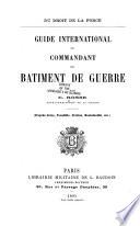 Guide international du commandant de batiment de guerre