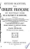 Guide-manuel de la civilité française