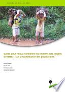 Guide pour mieux connaître les impacts des projets de REDD+ sur la subsistance des populations