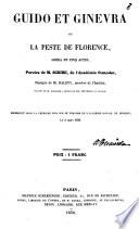 Guido et Ginevra, ou, La peste de Florence